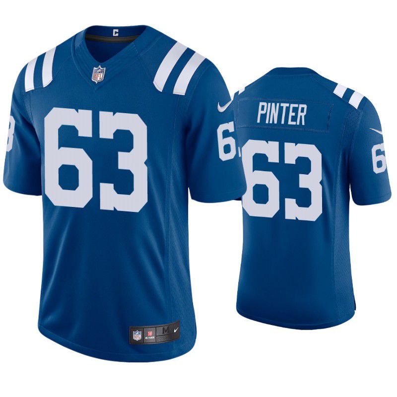 Men Indianapolis Colts #63 Danny Pinter Nike Royal Limited NFL Jersey